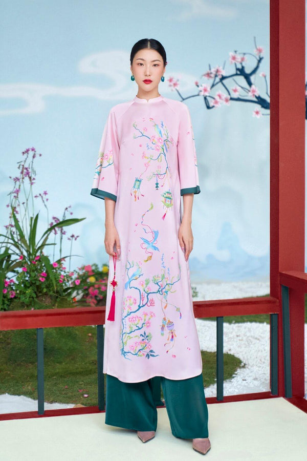 Diem Chung Floral Ao Dai