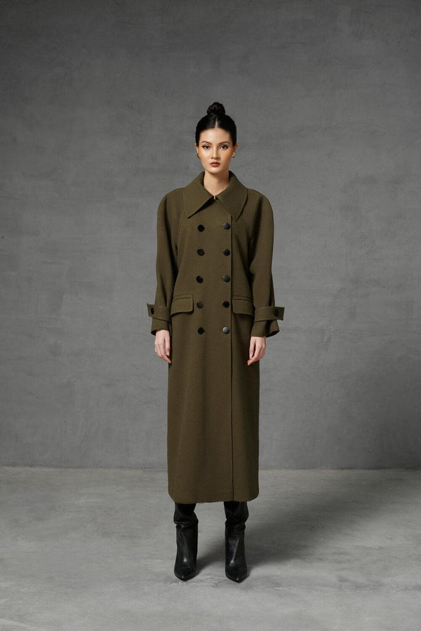 Somoon Double-Breasted Trench Coat