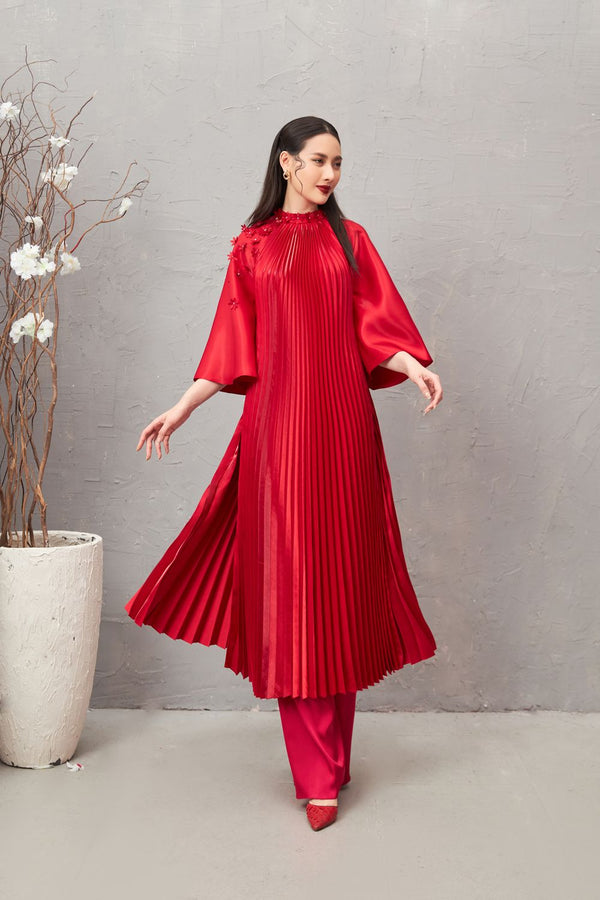 Katelyn Pleated Ao Dai