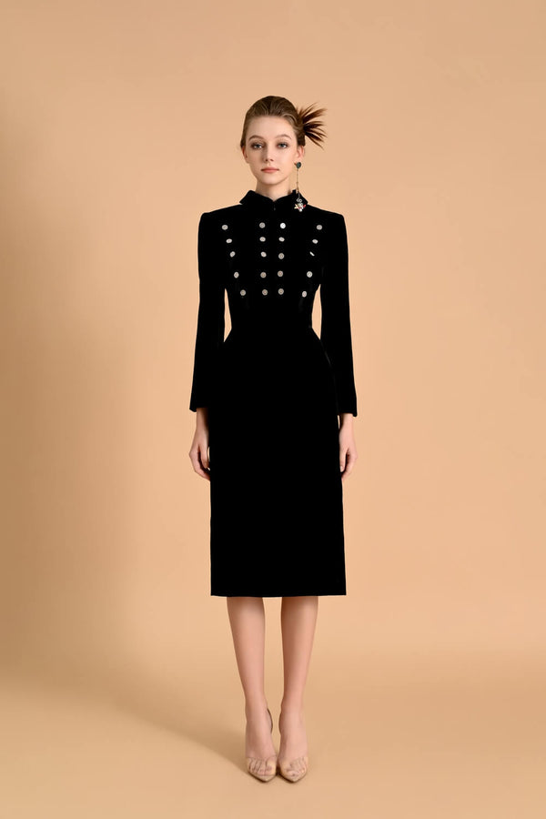 Atkins Cape Sleeves Dress