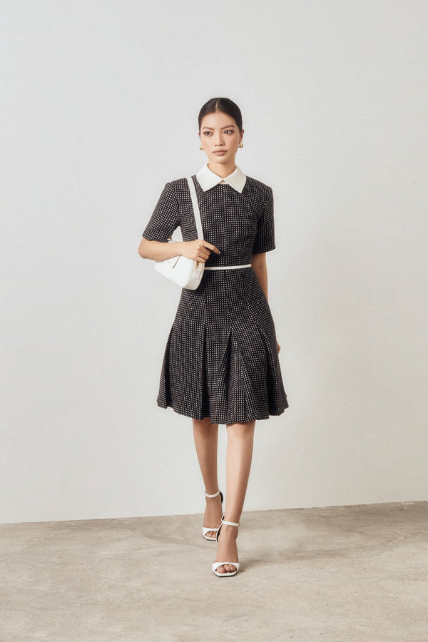 Barnet Folded Collar Dress