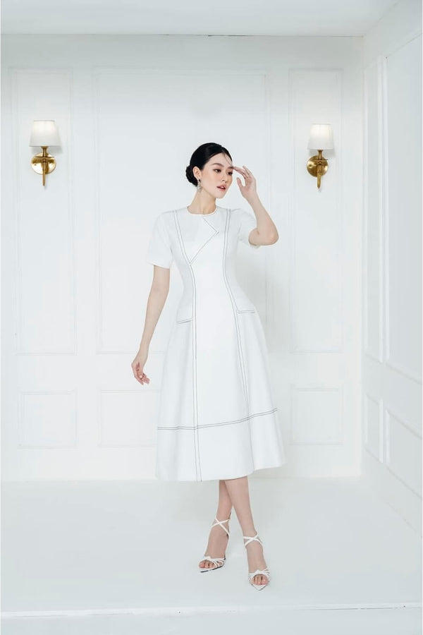 Celine Short Sleeves Dress