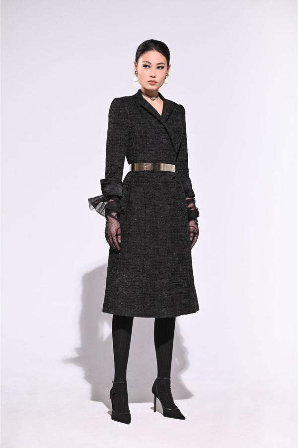 Eli Long Sleeved Tweed Dress