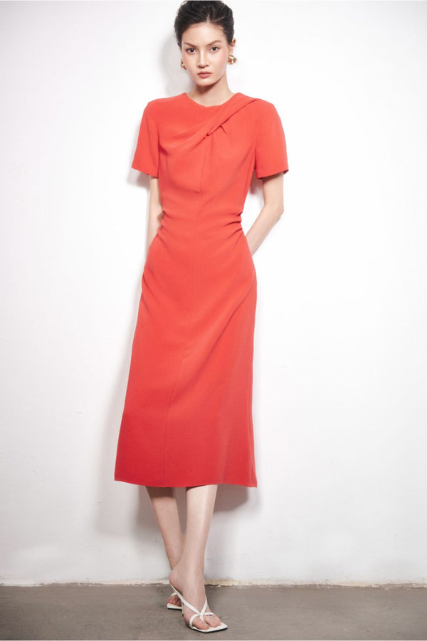 Ernesta Round Neck Dress