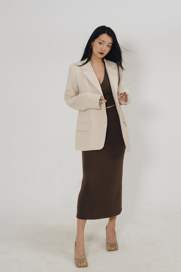 Favreau Asymmetric Hem Blazer