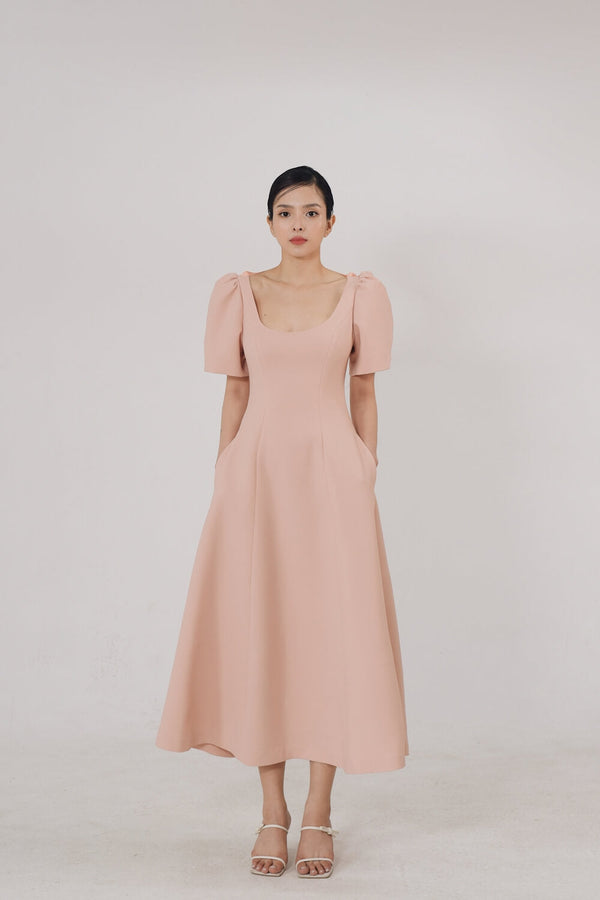 Galter U-neckline Dress