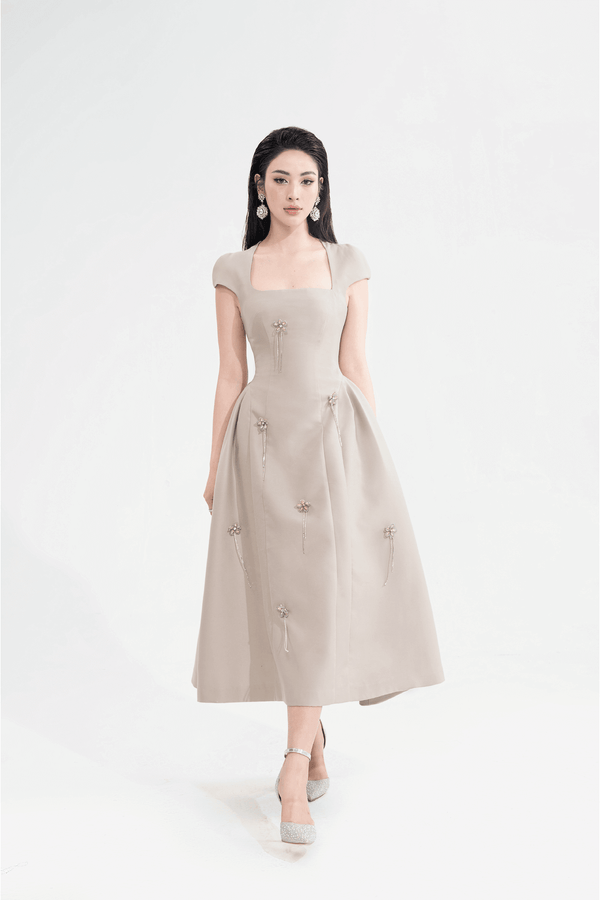 Kathryn Square Neck Dress