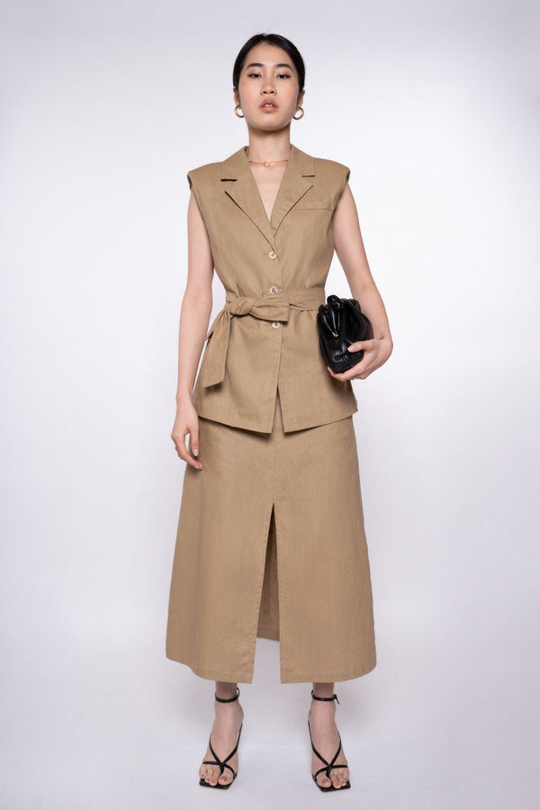 Monay Notched Lapel Gilet