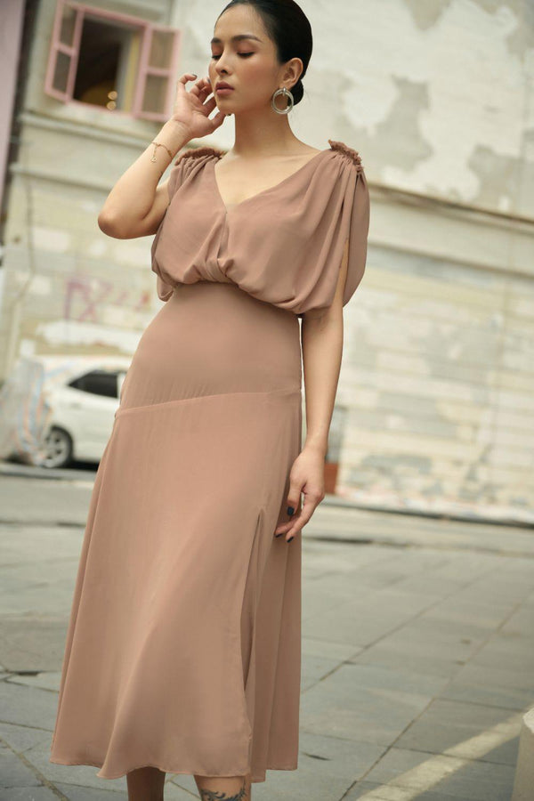 Remember V-Neck Midi Dress