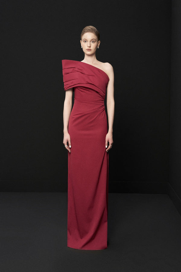 Vega Asymmetric Shoulder Dress