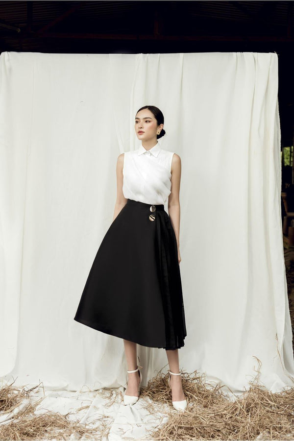 Ame Side Pleated Skirt