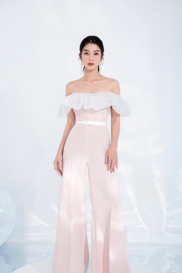 Darius Ruffle Shoulder Jumpsuit