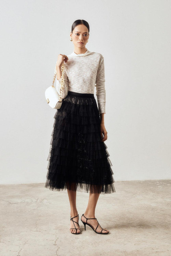 Jaya Layered Ruffle Skirt