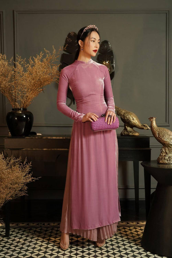 Kwafina Mao Neckline Ao Dai