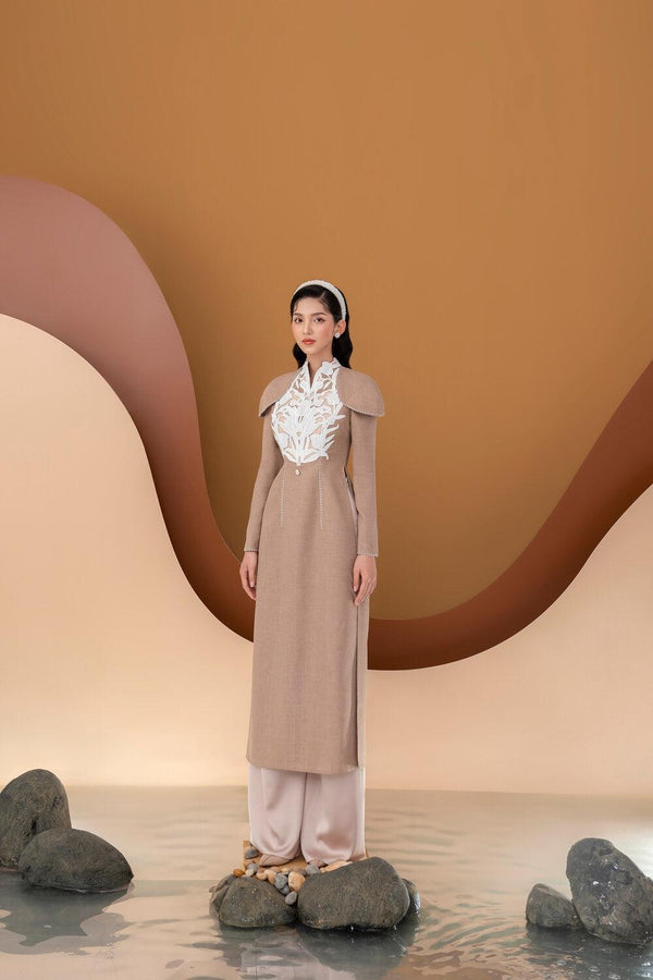 Tulip Cape Shoulder Ao Dai